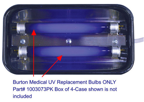 Philips Burton UV Woods Light with Magnifier and 2 UV Bulbs 120V